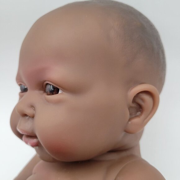 Berenguer AA Newborn Baby Doll 13" Vinyl Newborn Realistic Lifelike Reborn Brown - Picture 3 of 13